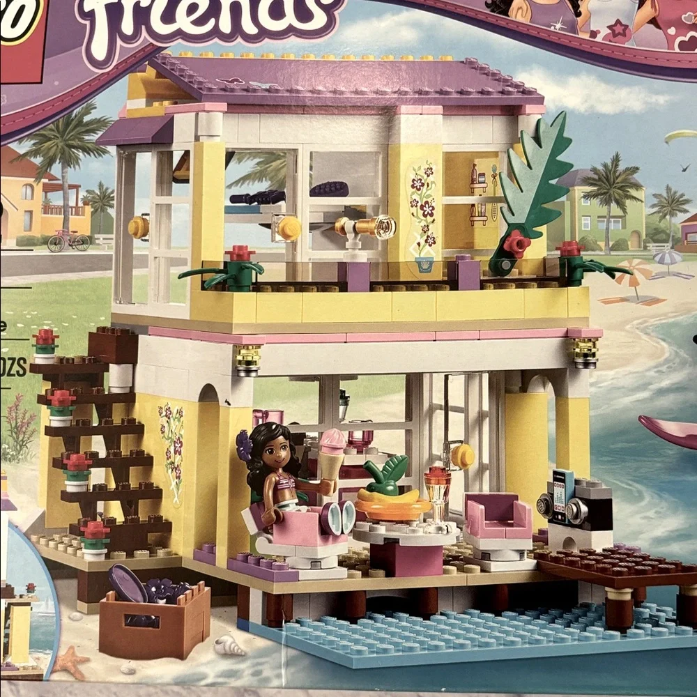 LEGO Friends 41037 Stephanie’s Beach House Retired Set 369 Pieces NIB New Sealed